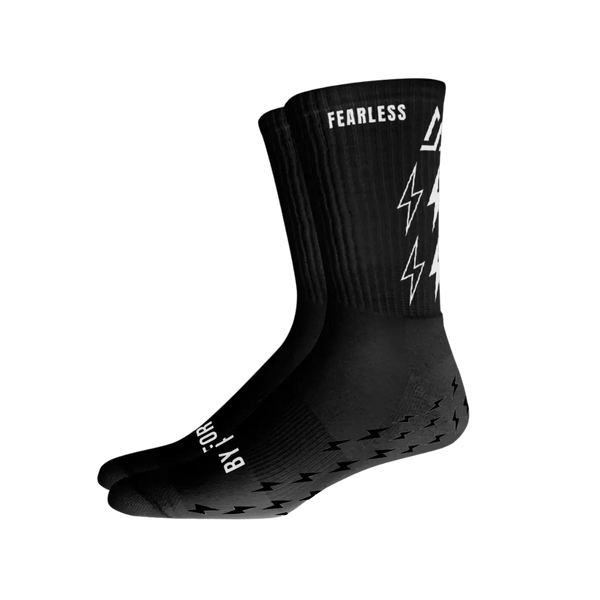 fbl. Luxury Performance Black Training Grip Socks Black / Youth 3-7